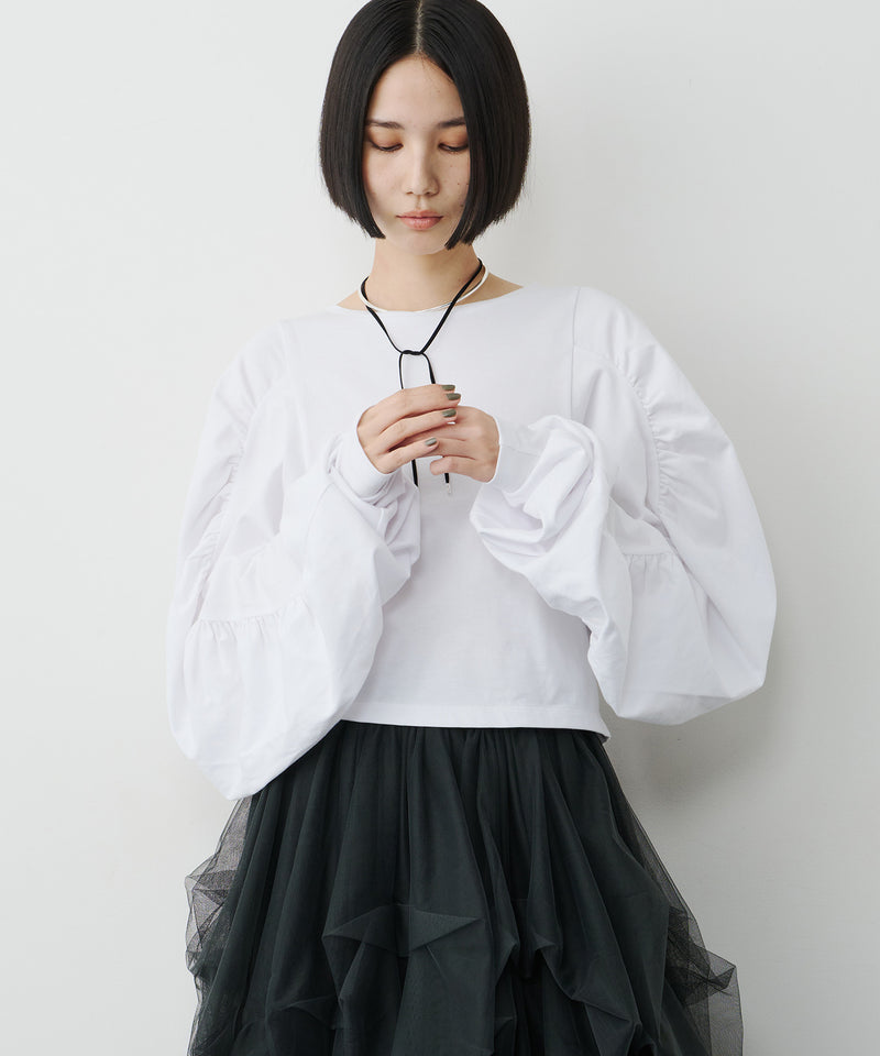 【予約】ボリュームデザインギャザーTOPS