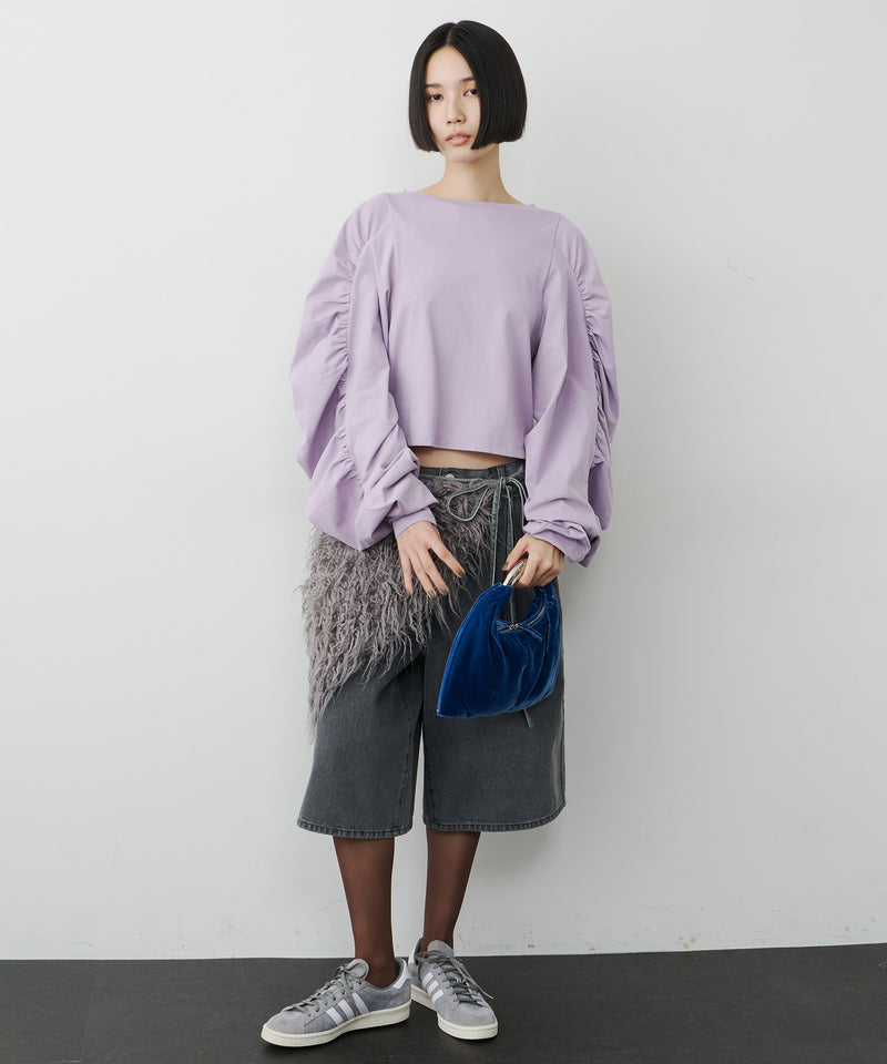 【予約】ボリュームデザインギャザーTOPS