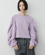 【予約】ボリュームデザインギャザーTOPS