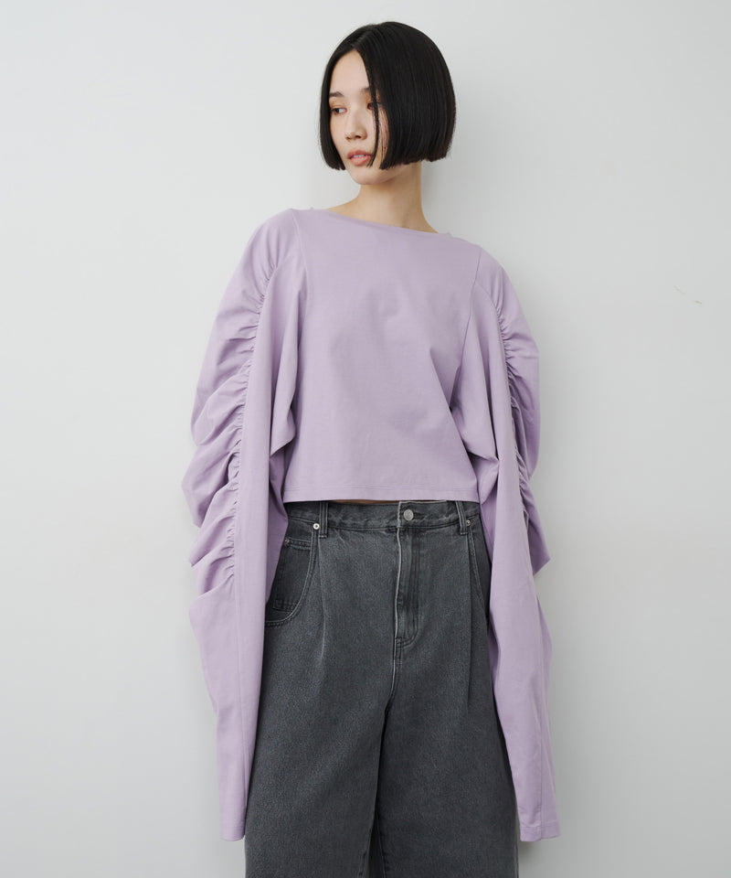 【予約】ボリュームデザインギャザーTOPS