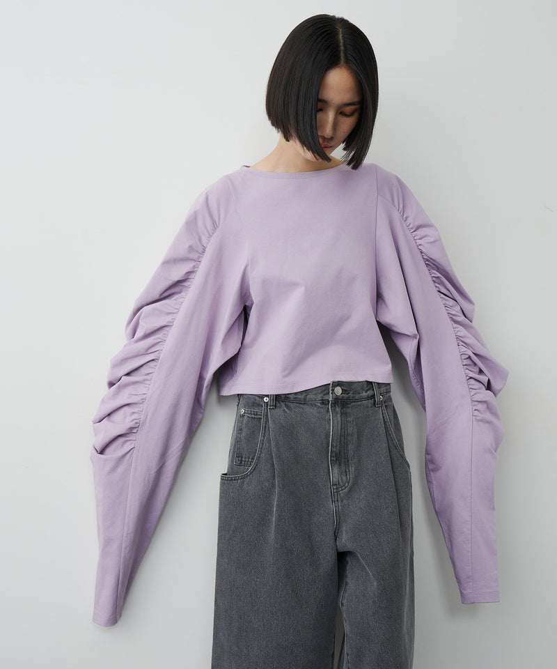 【予約】ボリュームデザインギャザーTOPS