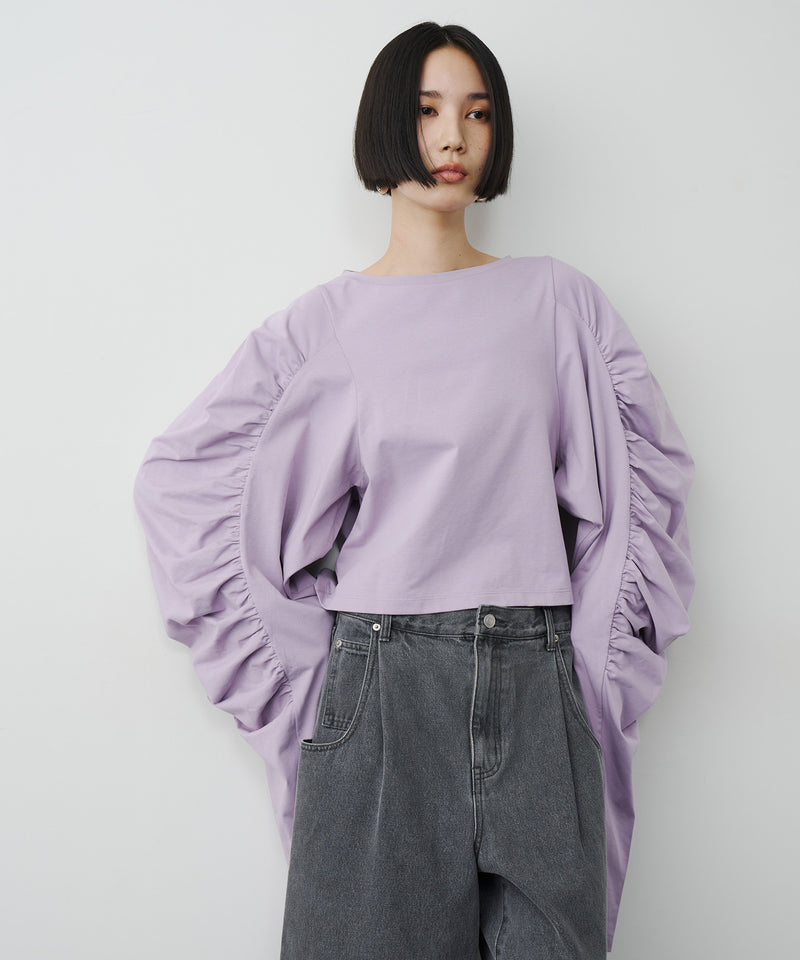 【予約】ボリュームデザインギャザーTOPS