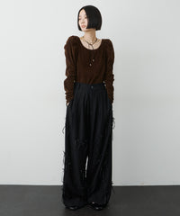【予約】シアーベロアパフギャザーTOPS