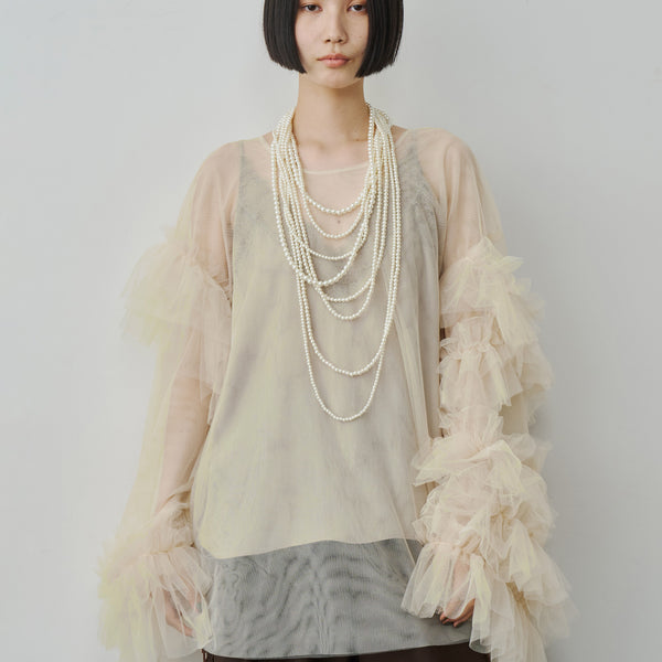 ボリュームチュールギャザーデザインTOPS – LA BELLE ETUDE online store