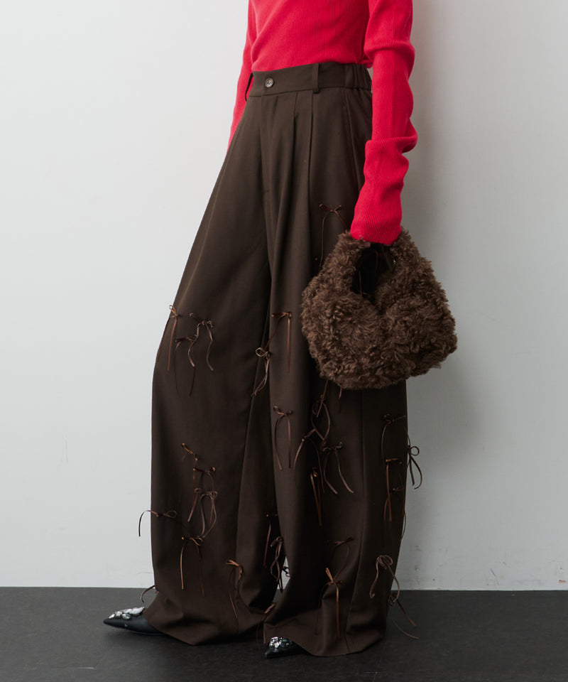 【予約開始待ち】many ribbon pants