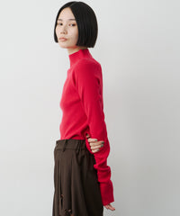 【予約開始待ち】ハイネックリブ長袖ニット