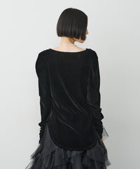 【予約】シアーベロアパフギャザーTOPS