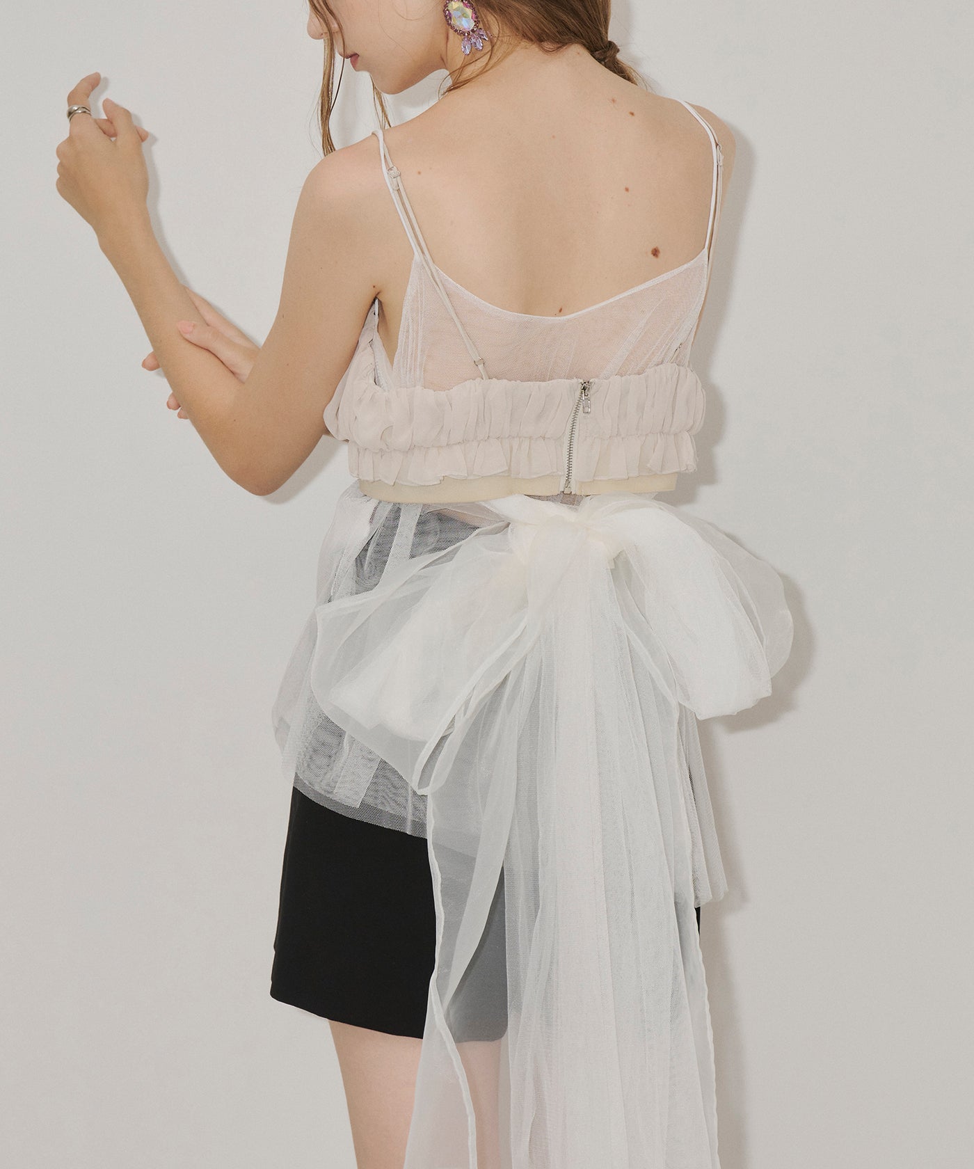 再入荷予約】【J1U by LA BELLE ETUDE】ギャザーシフォンブラ