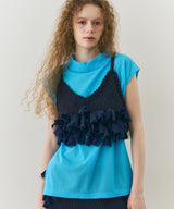 【J1U by LA BELLE ETUDE】ワイドハイネックダブルチュールTOPS