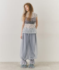 【J1U by LA BELLE ETUDE】フラワーチュールワイドハイネックTOPS