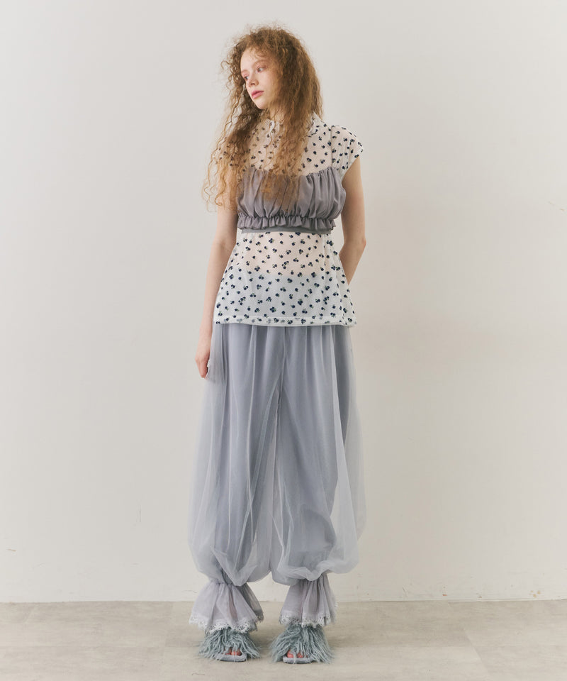 【J1U by LA BELLE ETUDE】フラワーチュールワイドハイネックTOPS