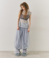 【J1U by LA BELLE ETUDE】フラワーチュールワイドハイネックTOPS