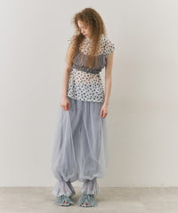 【J1U by LA BELLE ETUDE】フラワーチュールワイドハイネックTOPS