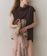 【J1U by LA BELLE ETUDE】ワイドハイネックダブルチュールTOPS