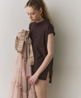 【J1U by LA BELLE ETUDE】ワイドハイネックダブルチュールTOPS