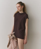 【J1U by LA BELLE ETUDE】ワイドハイネックダブルチュールTOPS