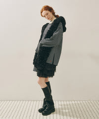 【予約10%OFF】【J1U by LA BELLE ETUDE】ムートンライクボンディングフードマフラー
