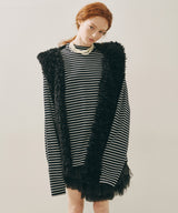 【予約10%OFF】【J1U by LA BELLE ETUDE】ムートンライクボンディングフードマフラー