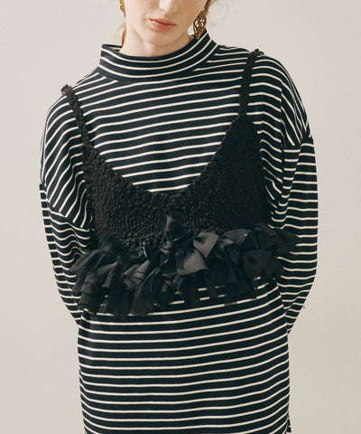 【再入荷予約】【J1U by LA BELLE ETUDE】メニーリボンニットビスチェ