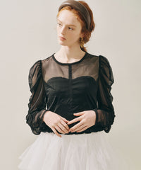 【予約10%OFF】【J1U by LA BELLE ETUDE】シアーチュールSETカーディガン