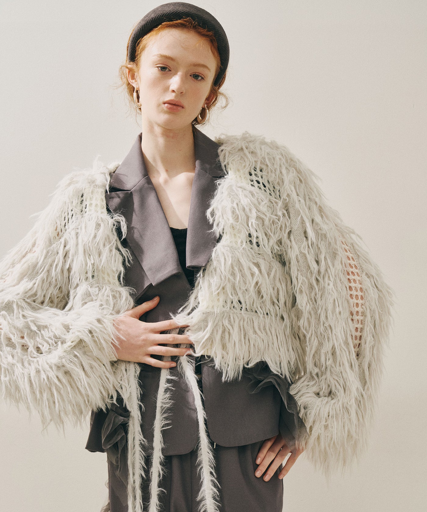 タグ付新品 JU by LA BELLE ETUDE ループモヘアフェザーニット タグ付新品 JU by LA BELLE ETUDE ループモヘアフェザーニット