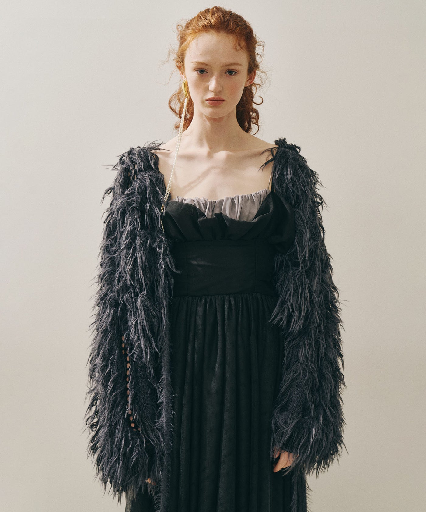 J1U by LA BELLE ETUDE】2WAYループフェザー×かぎあみニット – LA