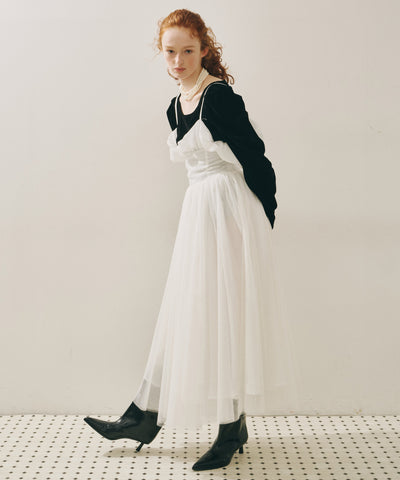 【J1U by LA BELLE ETUDE】ヘムフリルコルセットワンピース