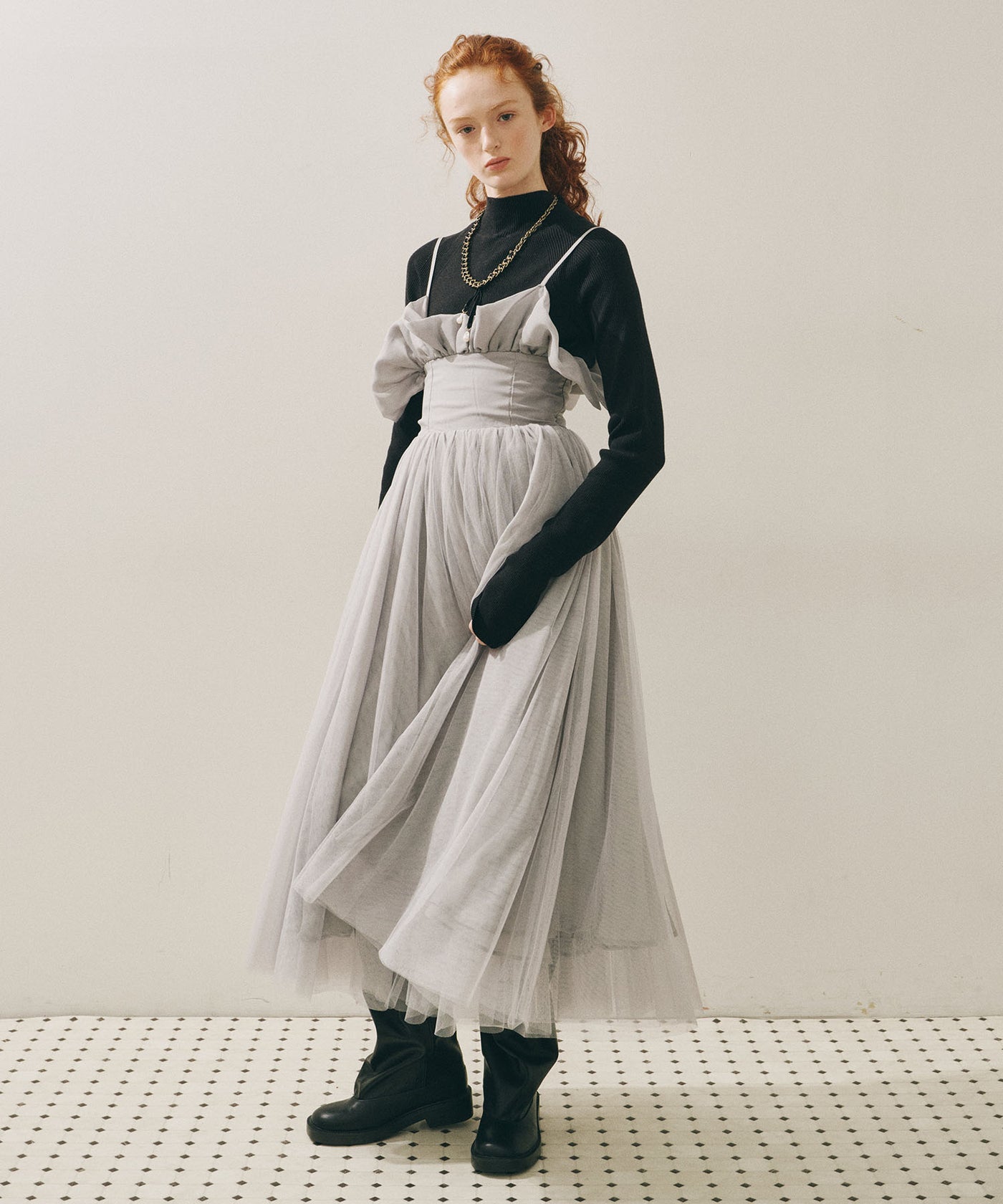 J1U by LA BELLE ETUDE】ヘムフリルコルセットワンピース – LA BELLE