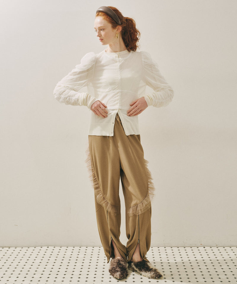 【予約10%OFF】【J1U by LA BELLE ETUDE】シアーチュールSETカーディガン