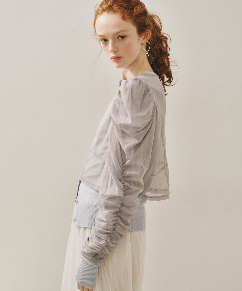 【予約10%OFF】【J1U by LA BELLE ETUDE】シアーチュールSETカーディガン
