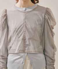【予約10%OFF】【J1U by LA BELLE ETUDE】シアーチュールSETカーディガン