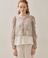 【予約10%OFF】【J1U by LA BELLE ETUDE】シアーチュールSETカーディガン