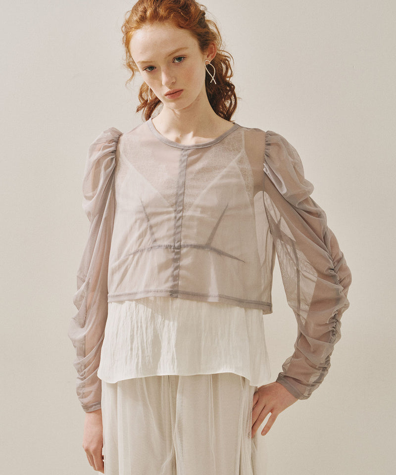 【予約10%OFF】【J1U by LA BELLE ETUDE】シアーチュールSETカーディガン
