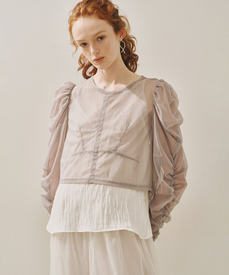 【予約10%OFF】【J1U by LA BELLE ETUDE】シアーチュールSETカーディガン