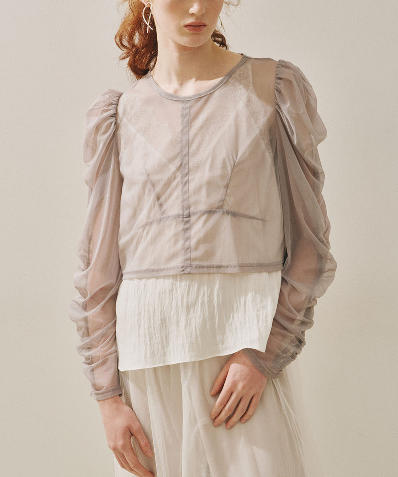 【予約10%OFF】【J1U by LA BELLE ETUDE】シアーチュールSETカーディガン
