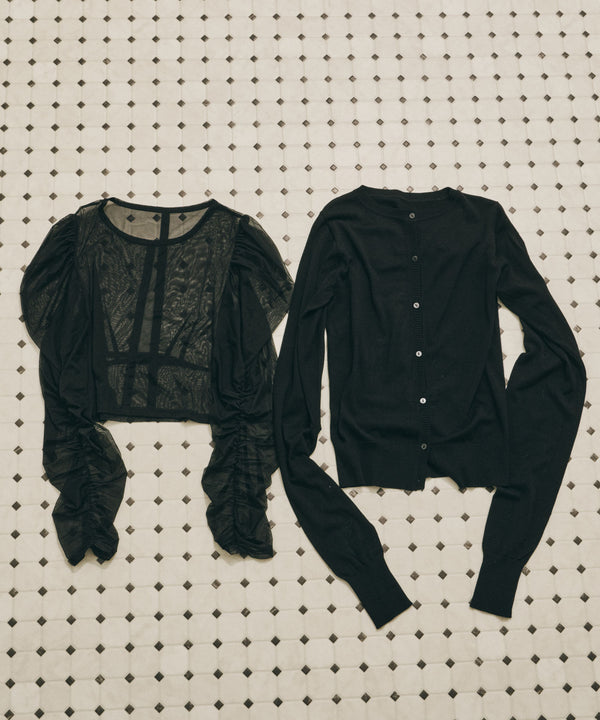 【予約10%OFF】【J1U by LA BELLE ETUDE】シアーチュールSETカーディガン