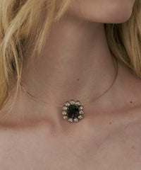 bijou stone choker