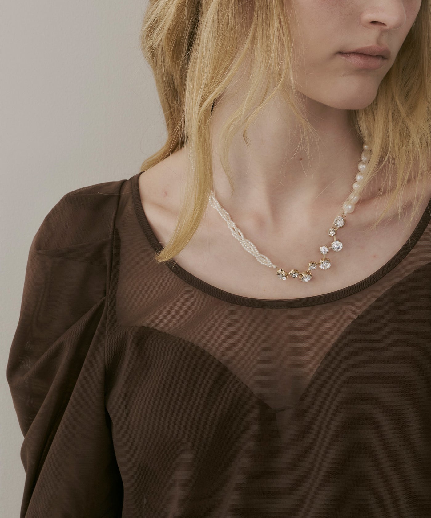 MIXパール×ビジューネックレス – LA BELLE ETUDE online store
