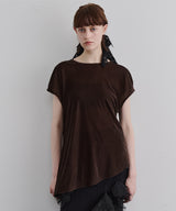 【予約】2wayシアーベロアアシンメトリーTOPS