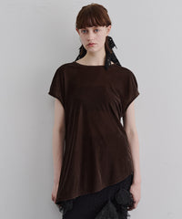 【予約】2wayシアーベロアアシンメトリーTOPS