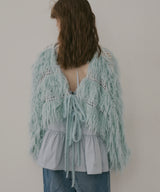 【J1U by LA BELLE ETUDE】2WAYループフェザー×かぎあみニット