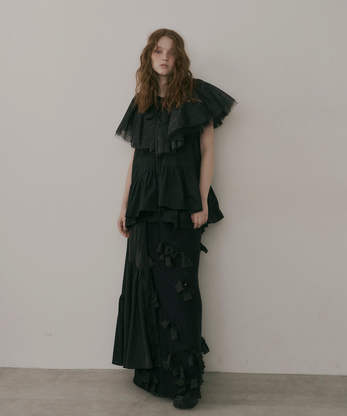 9月最終章LA BELLE ETUDE リボンラインスカート ピンク未着用 9月最終章LA BELLE ETUDE リボンラインスカート ピンク未着用