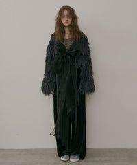 【J1U by LA BELLE ETUDE】2WAYループフェザー×かぎあみニット