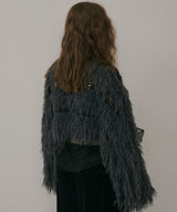 【J1U by LA BELLE ETUDE】2WAYループフェザー×かぎあみニット