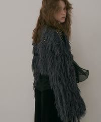 【J1U by LA BELLE ETUDE】2WAYループフェザー×かぎあみニット