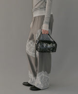 【yae】Lace design slacks / レースデザインスラックス