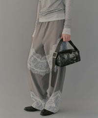 【yae】Lace design slacks / レースデザインスラックス