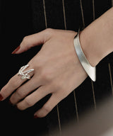 【予約】【loni】Letterring Leaf Plate Bangle