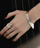 【loni】Letterring Leaf Plate Bangle