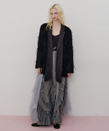 【一部カラー予約】デニム×ギャザーチュールパンツ